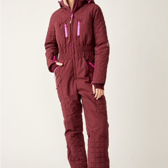 $548 MSRP FREE PEOPLE ALL PREPPED SKI SUIT SNOWSUIT SIZE LARGE - Picture 1 of 11